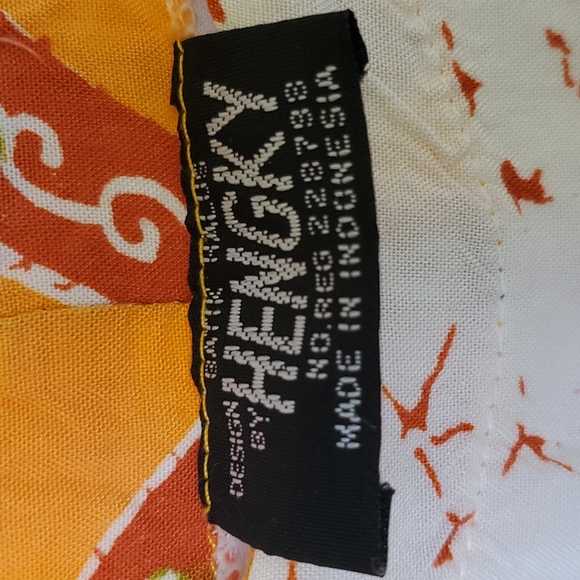 Batik Rayon Mid-Length Caftan - Picture 4 of 4